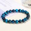 JD Naturstein Blaues Tigerauge Perlenarmbänder Damen Herren Reiki Heilung Yoga Meditation Charms Armreifen Pulseras Schmuck Geschenk