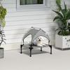Cooling Raised Pet Bed W/ Washable Breathable Mesh, for Mini Small Dogs, 61 X 46 X 63cm - Light Grey