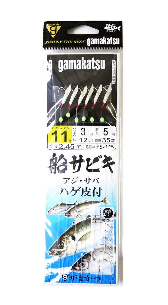 Gamakatsu Ship Sabiki Bald Leather Gear 6 Pieces FS145#11-3.