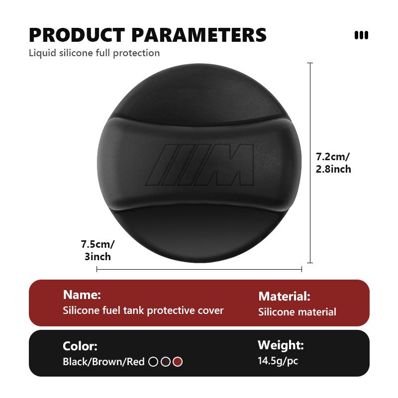 AAAPP1 Car Silicone Fuel Tank Cover Protector Gas Cap Oil Tank Cover For BMW Performance M E87 E30 E46 E28 F35 G20 E93 F20 X3 X