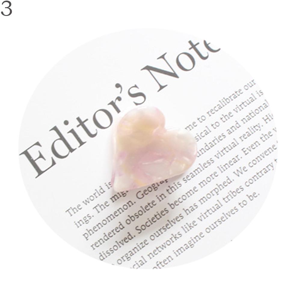 Accessories Heart-shaped Hair Claw Mini Hair Clip Grain Hairpins Natural Stones Accessories Heart-shaped Hair Claw Mini Hair Clip Grain Hairpins Natural Stones