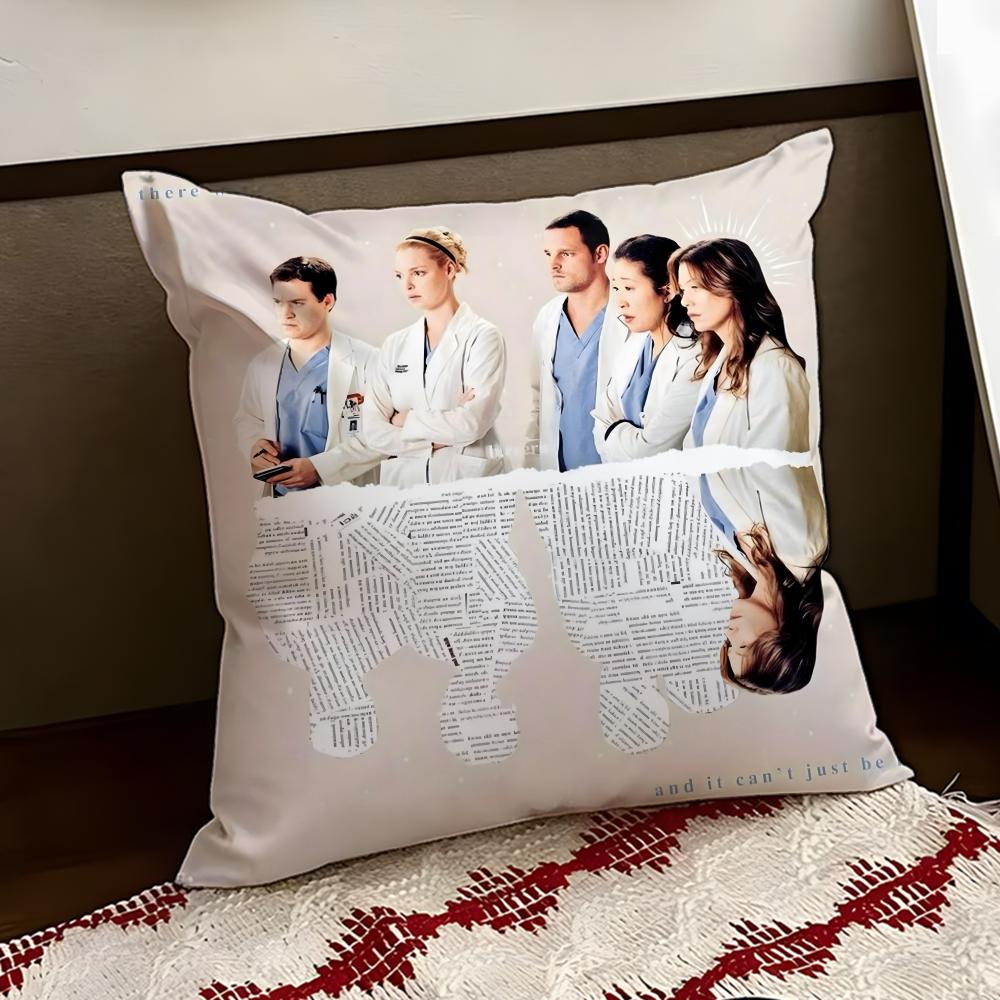 GGreys Anatomy Cushion Cover Reversible Soft Durable Pillow Cover Home  Car MultiScene Use for Daily Comfort
