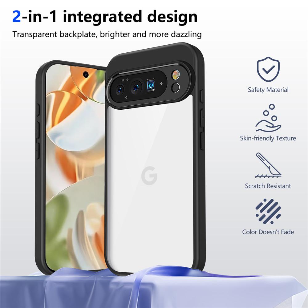 Armor Shockproof Phone Case For Google Pixel 10 Pro XL 9A Luxury Matte Acrylic Clear Hard Clear Back Cover Shell Funda