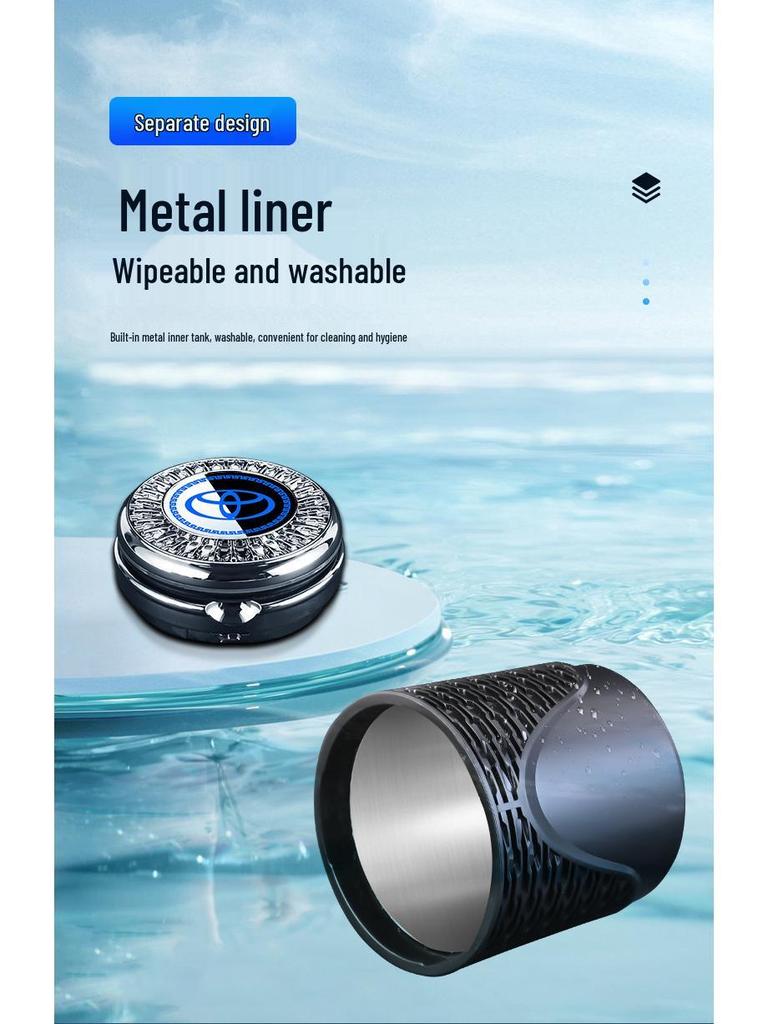 Compatible Mercedes-Benz Ashtray for E300L, C260L, A-Class, GLC300L, GLB220 with LED Metal Liner.