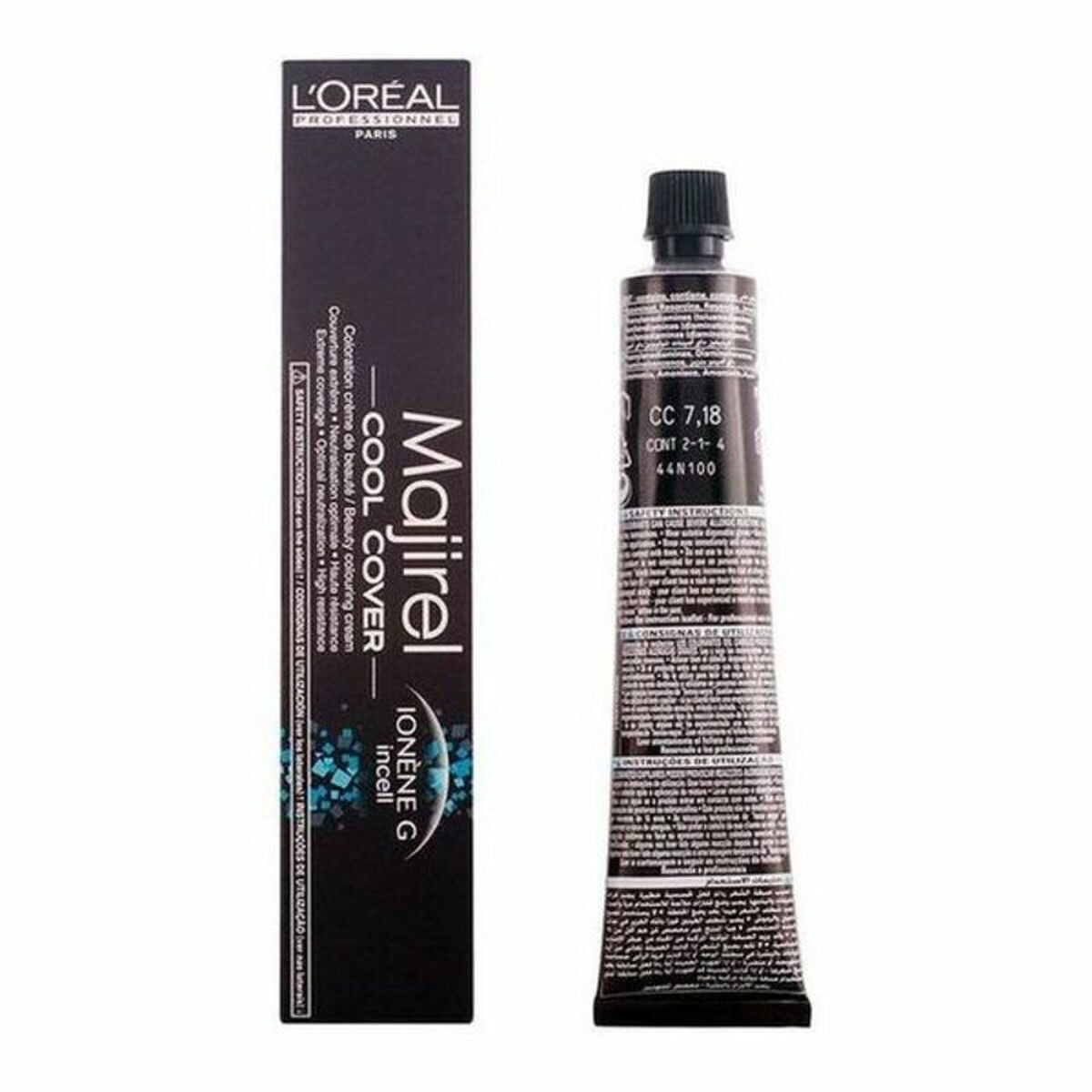 

Majirel Cool-Cover Permanent Dye L Oreal Professionnel Paris LMCC718 No. 7.18 50 ml