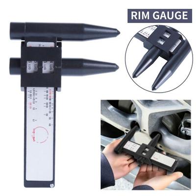 Universal Wheel Rim Bolt Pattern Sliding PCD Measuring Hub Bolt Hole Lug Distance Accessories Tool Hand Tool Auto M3T0