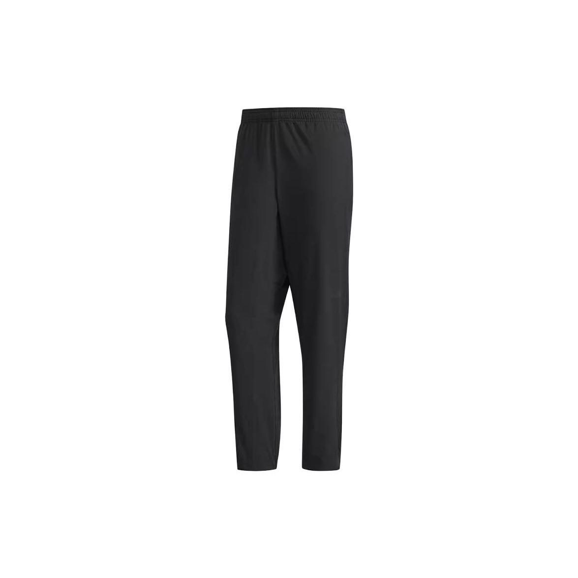 Men s adidas Solid Color Lacing Breathable Elastic Training Sports Pants/Trousers/Joggers Autumn Black HF8984 XS