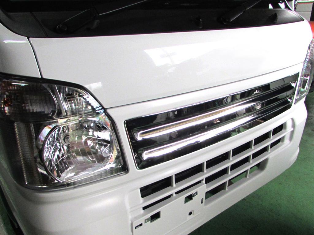 BRIGHTZ Minicab Truck DS16T Chrome Front Grill Cover DS16 DS S16 16 Minicab Truck Minicab 21663 [GRI-COV-L-021]