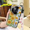 Shockproof Fashion Design Phone Case For ZTE Blade A75 5G/Nubia Focus 5G/Calf 5G Phone Holder Oil Painting Wrist Strap