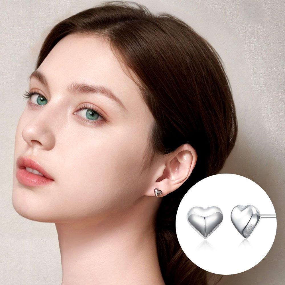 [Tandy] Tanndy Silver 925 Heart Earrings Tde304