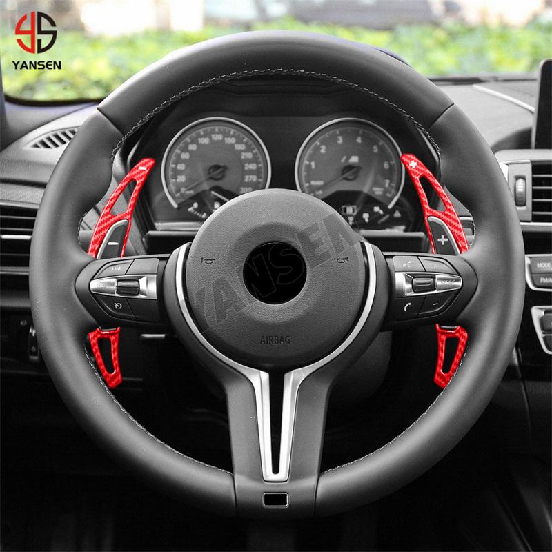 Carbon Steering Wheel Paddle Shifter DSG Extension For Bmw M2 F87 M3 F80 M4 F82 F83 M5 F10 M6 F12 F13 X5M F85 X6M Accessories