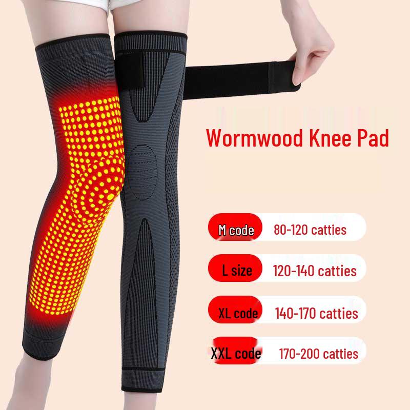 Mugwort Heating Knee Pads for Warmth and Compression Therapy - Non-slip Knee Protection for Sports and Cold Relief, Men and Women