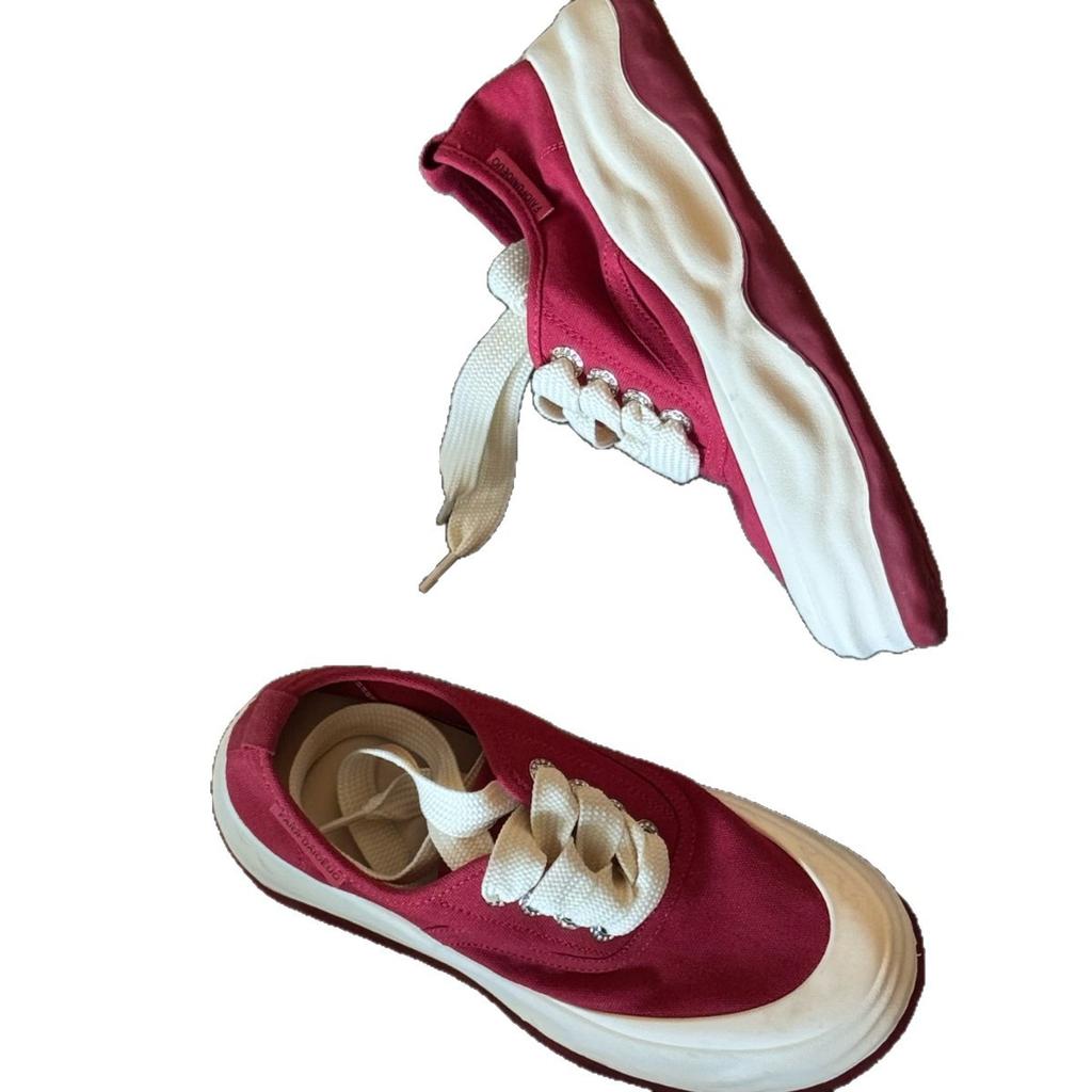 2025 spring and summer new canvas fashion platform heightening lace-up casual shoes women's versatile casual sports board shoes