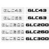3D Car Rear Badge Tail Box Number Letter Decal for Mercedes Benz GLC43 GLC63 GLC200 GLC260 GLC300 Styling Accessories