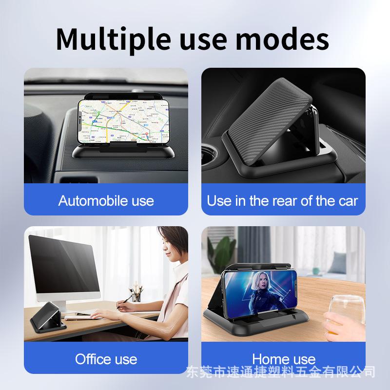 Universal Car Phone Holder Car Dashboard Anti-Slip Silicone Phone Holder Adjustable Smartphone Support