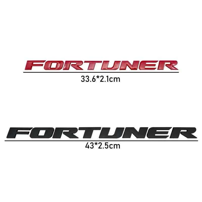 kycr7 1pc 3D ABS FORTUNER Letters Emblem Stickers for Toyota Fortuner Car Front Hood Bonnet Grill Trunk Badge car Accessories