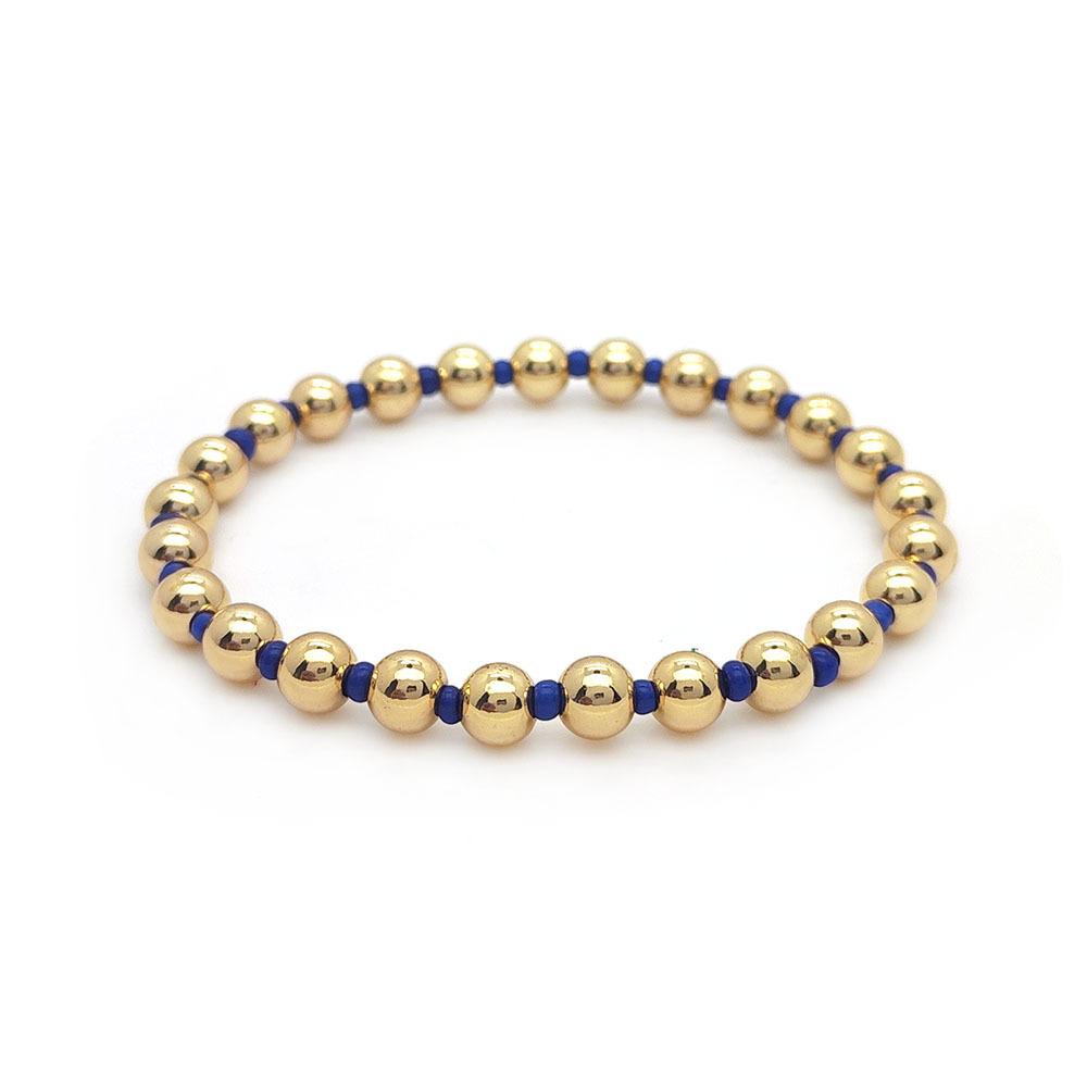 KKBEAD 18K Gold Plated Bracelets Boho Summer Beaded Stretch Bracelet Y2k Jewelry for Women Accessories Pulseras Mujer Moda