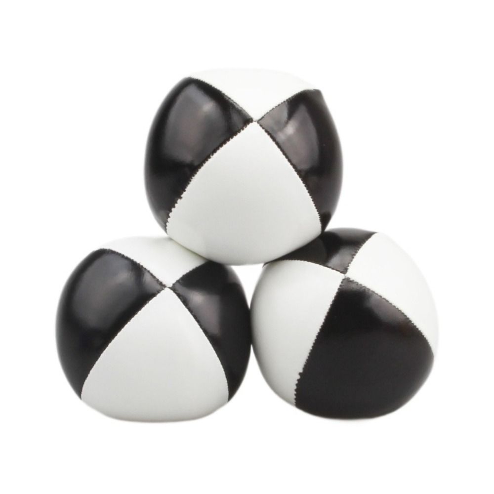 PU Leather Juggling Ball With 4 Panel Design Circus Ball Clown Juggle Ball Kids and Adults