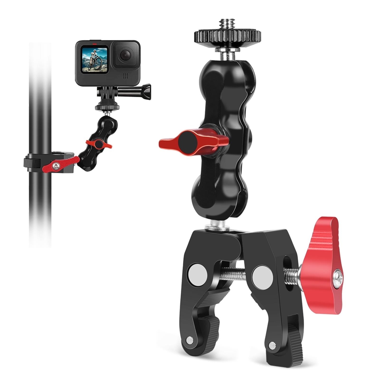 

PULUZ PU3079R Multi-function Magic Arm Mount Clamp Crab Pliers Clip for LED Light Monitor Flash A