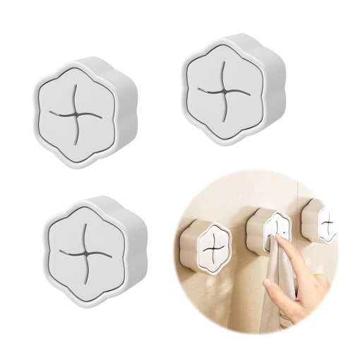 

PAVIKE Kitchen Towel Holder, Adhesive, 3-Piece Set, with Adhesive Backing, Easy Installation, Silicone, Waterproof, Rust-Resistant, Towel Storage Clip