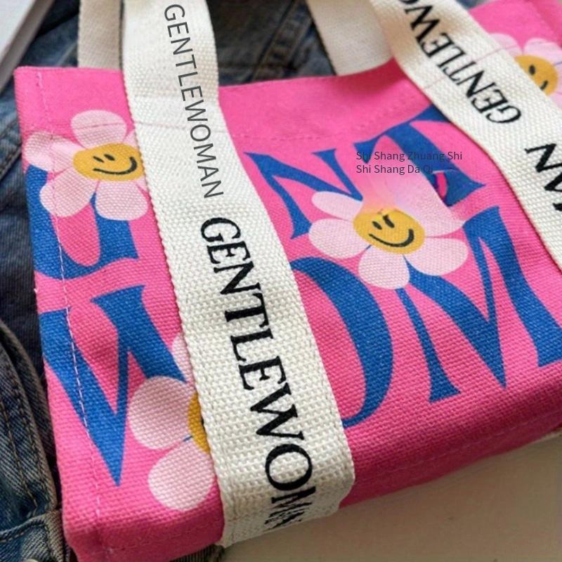 Women's Casual Floral Print Crossbady Bag with Detachable Strap & Snap Closure Durable Everyday Tote for Shopping, Work,Versatile Handbag