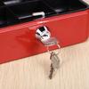 Mini Metal Money Box with Lock And 2 Keys Fireproof Cash Safe Box Anti-theft Secure Multi Compartments Storage Case Orgnizer