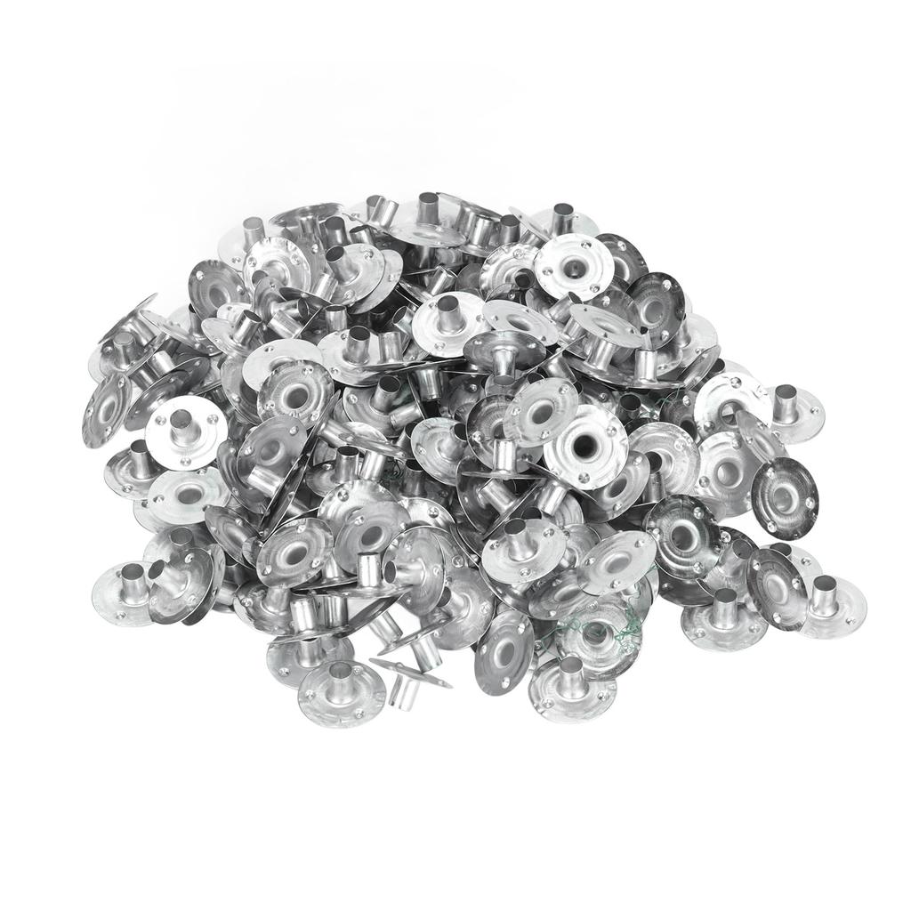 200pcs Candle Wick Tabs DIY Metal Base Candle Wick Sustainer Tabs for Candle Making