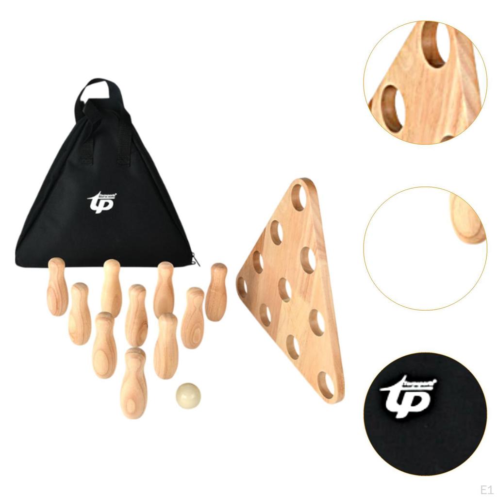 Kids Bowling Set Shuffleboard Pin 10 and 1 Ball for Gathering