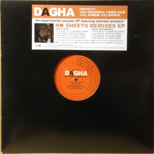 

12inch Record DAGHA - No Sheets Remixes EP MLR2012 Miclife Recordi 2005 Japan Rap & Hip-Hop/R&B Used