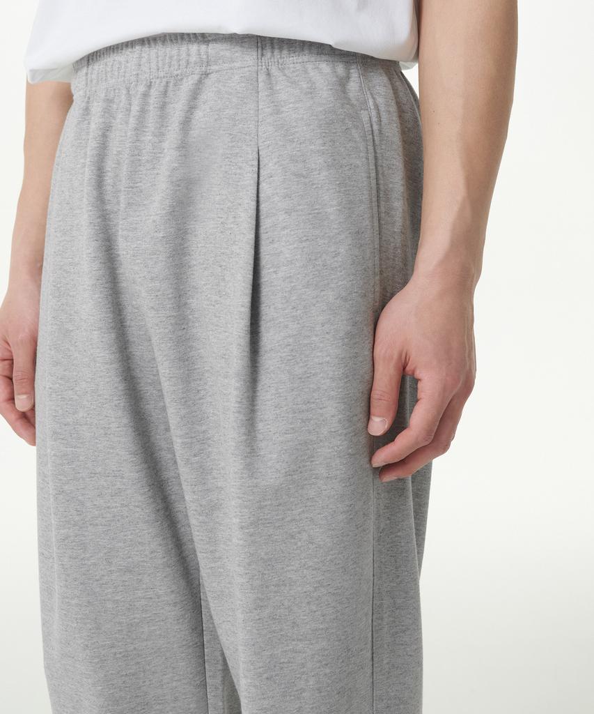 Musinsa Standard [Cooltandard] One-Pleat Wide Lounge Sweatpants [Medium Grey]