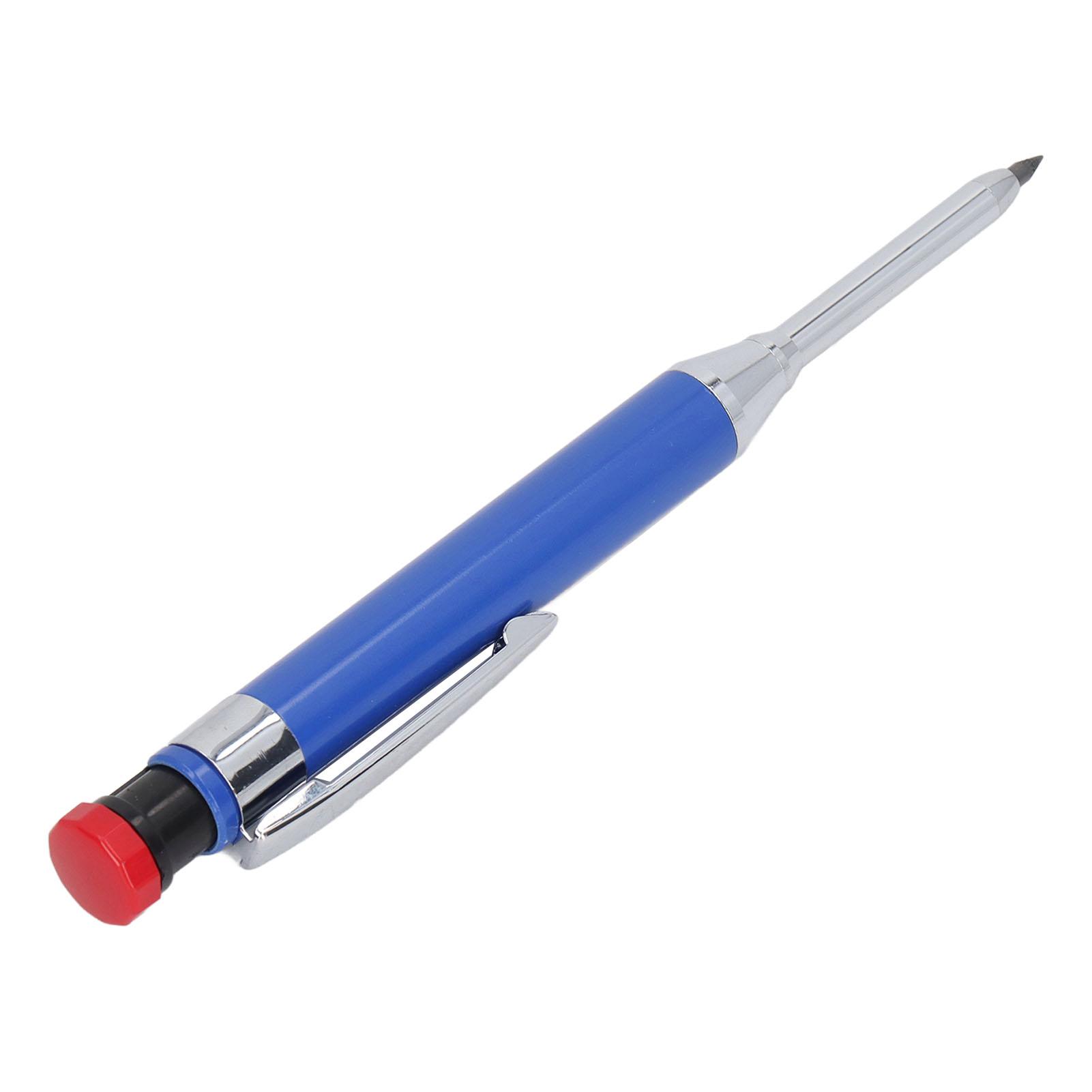 Mechanical Carpenter Pencil Set 12 Refill Heavy Duty   Nose   Hole Carpenter Pencil Kit for Woodworking