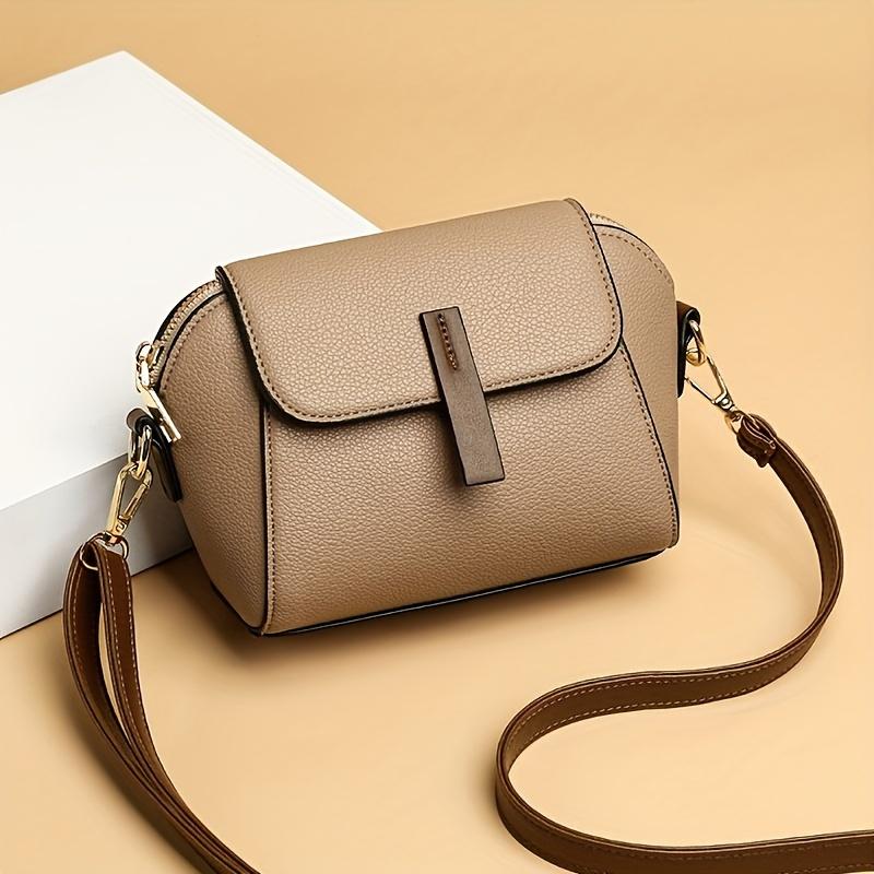 Fashion Crossbody Bag Ladies Mini Flap Clutch Bag Women'S Daily PU Purse For Commuter Solid Color Shoulder Bags