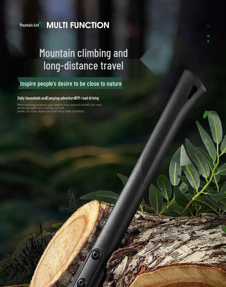 Axe Outdoors Camping & Tactical Multifunctional Axe for Woodworking, Chopping, and Firefighting