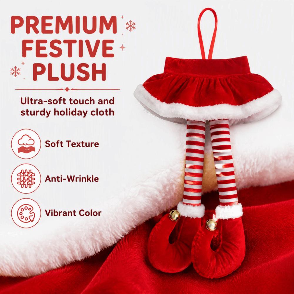 Leg Shaped Christmas Car Decor Funny Xmas Car Hanging Decor Leg Shaped Ornament Xmas