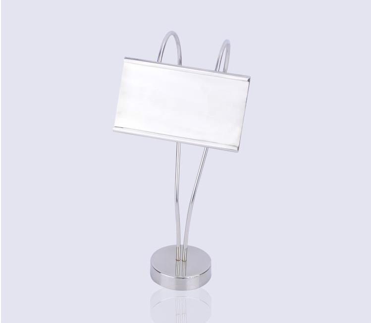 Stainless Steel Meal Seat Card Clips Adjustable Pop Desk Sign Price Tag Display Wedding Table Name Card Holder