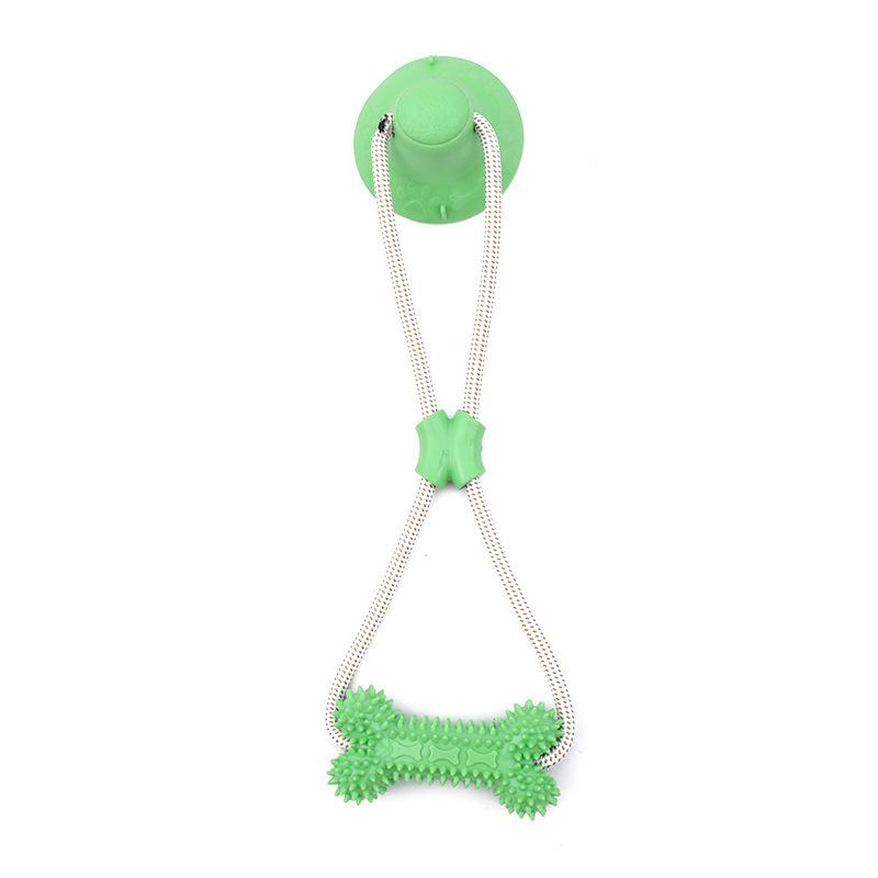 Hot-Selling Dog Suction Cup Pull Toy - Teething Resistant Bone for Medium & Large Dogs