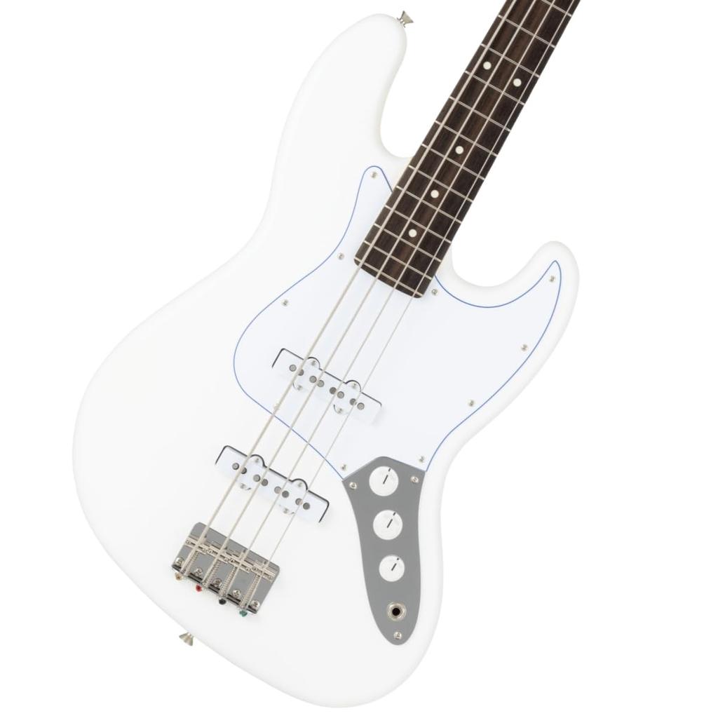 Fender/Made in Japan Limited Hybrid II Jazz Bass Blanc Rosewood Fingerboard White