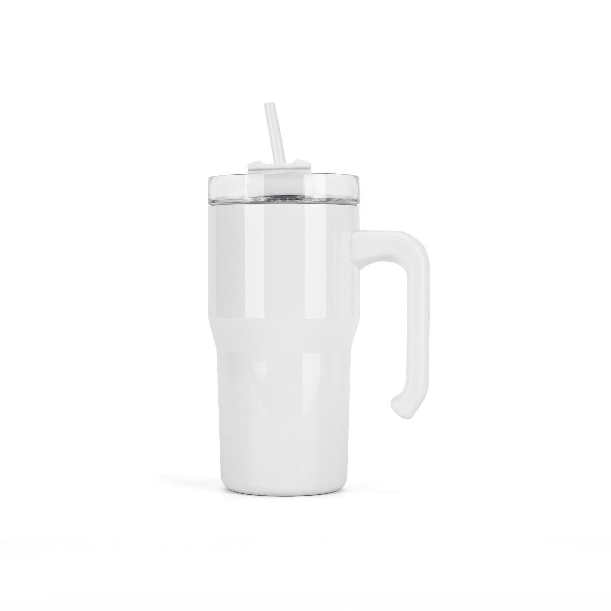 20oz Sublimation Blank Tumblers Water Bottles With Handle Stainless Steel Insulated Cup Travel Mug Vacuum Thermos Bottles 600ml