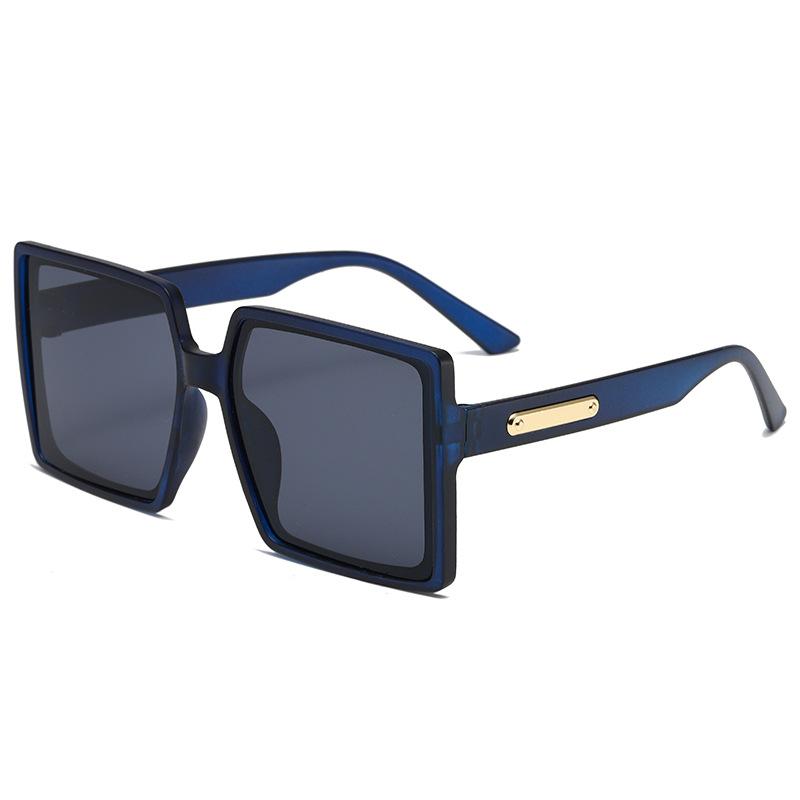New large-frame European and American trend sunglasses fashion street shooting travel sunshade sunglasses women's square sunglasses