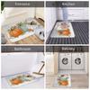 1PC Pumpkin pattern Door Mats Kitchen Rugs Non-Slip Pop arts design Living room Rugs Bath Mat Carpet for Home Sink Laundry Decor