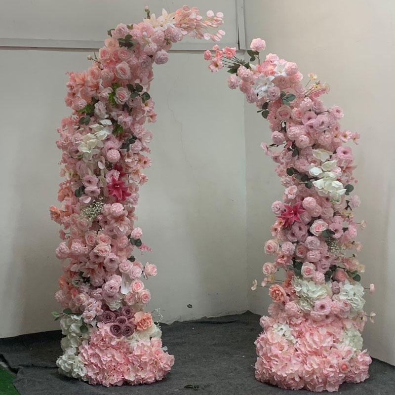 Mori-Style Floral Arch: Silk Flowers & Greenery for Weddings, Proposals, Birthdays, Window Displays & Photo Arrangements