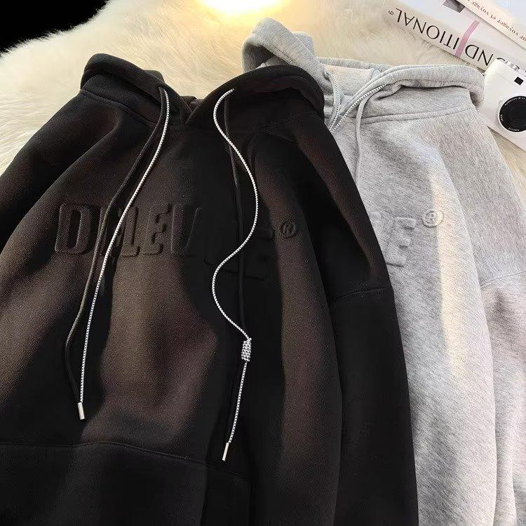 Men's Heavyweight Vintage Oversized Hoodie, 500g - Trendy, Loose Fit for Spring and Autumn