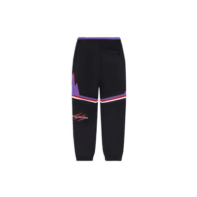 Li-Ning Professional Basketball Series Loose Buttoned Cuff Long Knit Sports Pants Men Bottoms Black AYKRA17-1