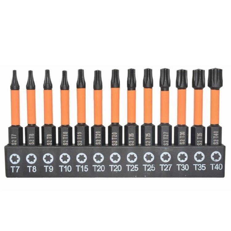 26Pcs Torx Bit Set 1/4Inch Torx Screwdriver Bit Set Impact Magnetic Hexagonal