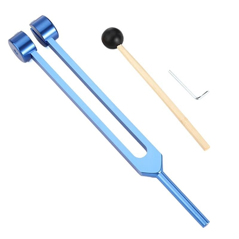 Tuning Fork 64 Hz Tuning Fork Weights Aluminum Clinical Grade Nerve/Sensory with Wood Hammer A Repair Tool Ear Cleaning