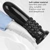 PVC Schwarz Super Großer Buttplug mit Pellets Riesen Dildo Fisting Sexspielzeug Masturbator Großer Schwanz
