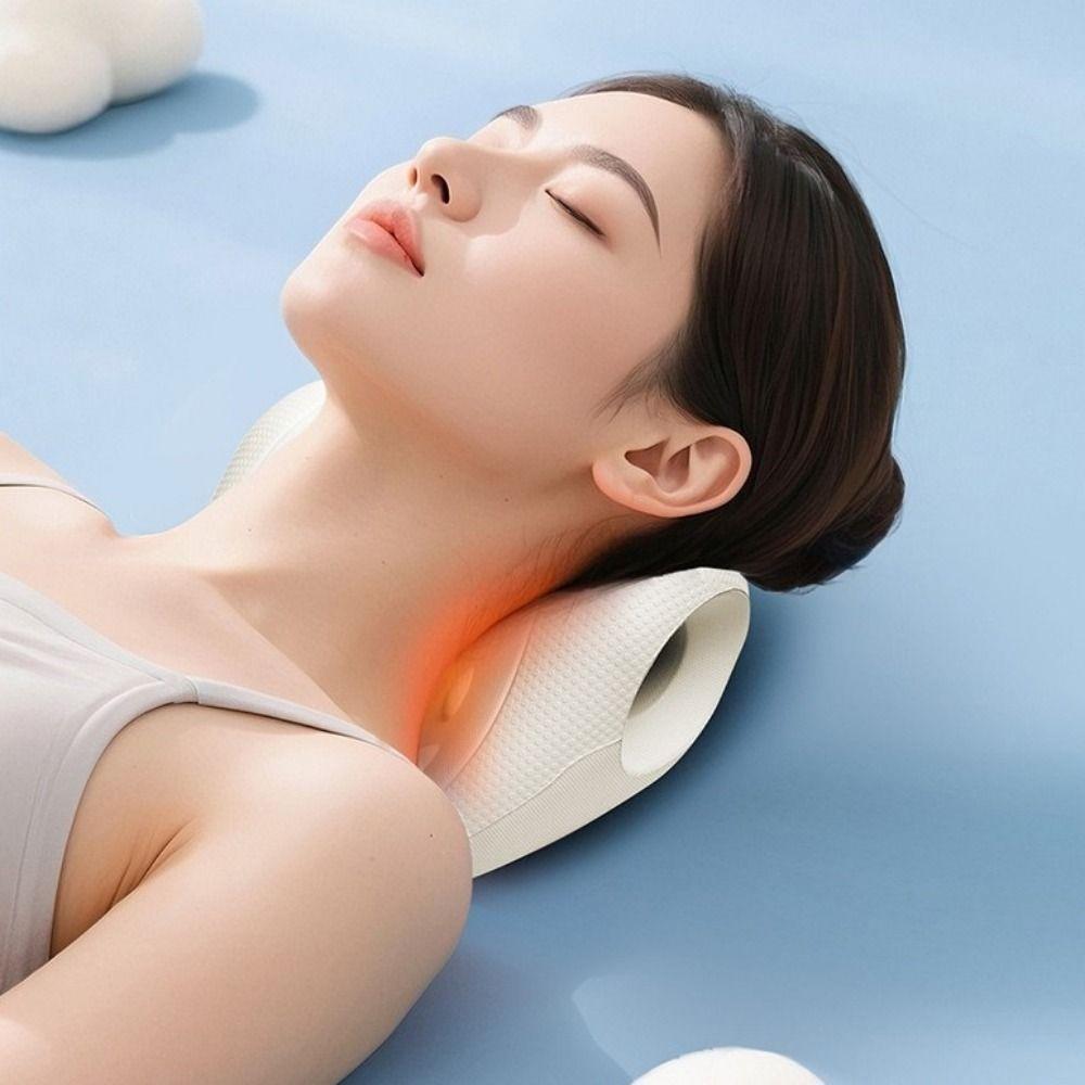 U-Shaped Contour Cervical Massage Pillow Acupressure Design Chiropractic Pillow Relaxation Use