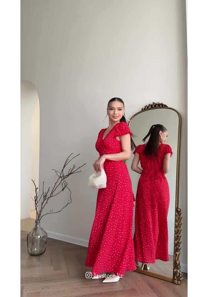 Elegantes Retro-Kurzarm-Taillenbetonendes Kleid für Damen, Frühjahr 2025