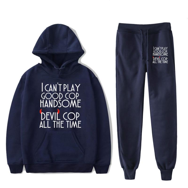Lucifer Season 5 Printed Men Women Tracksuit Sets Casual Hoodie And Pants 2pcs Sets Oversized Sweatshirt Fashion Unisex Clothing