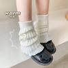Vertical Strip Knitted Socks To Keep Warm Girls College Wind Knee Pads Long Boots Cover Over The Knee Parent-Child Pile Socks